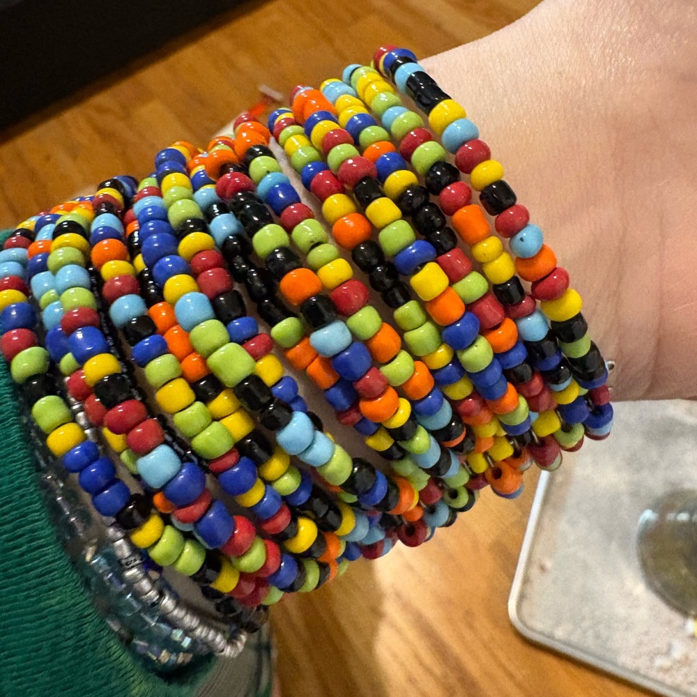 Colorful Beaded Bracelet Set - Picture 2 of 2